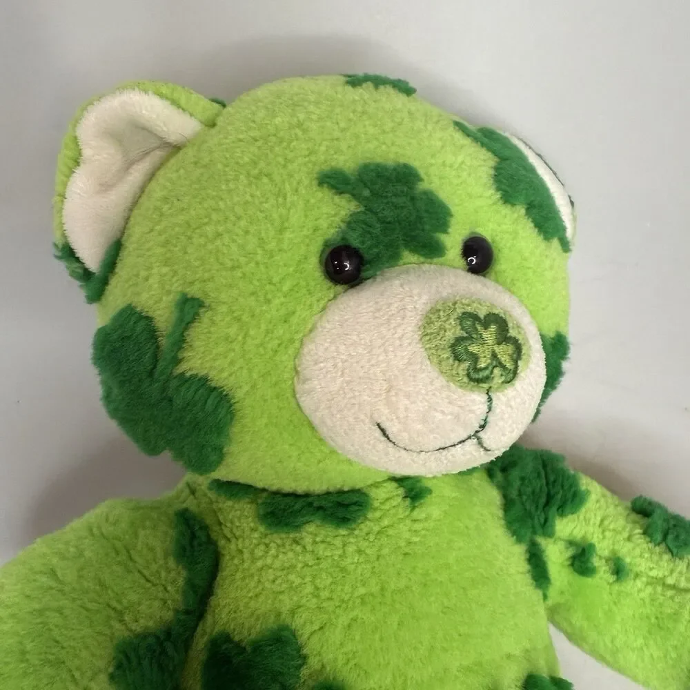 Build-A-Bear 16” Unique St. Patrick's Day Clover Green Plush Stuffed Animal-